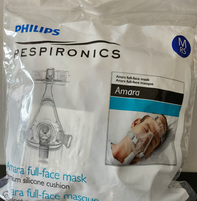 Philips Respironics Amara FullFace CPAP mask with headgear - Medium RS