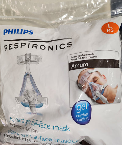 Philips Respironics Amara Gel FullFace CPAP mask with headgear - Large RS