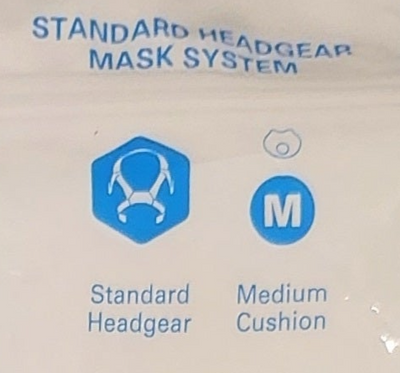 ResMed AirFit F40 FullFace CPAP mask w Stand headgear Medium cushion
