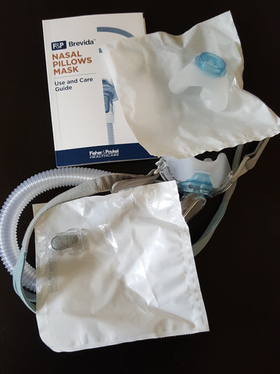 Fisher & Paykel Brevida nasal pillow XS-S M-L CPAP mask w strap