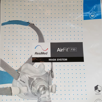 ResMed AirFit F30 FullFace CPAP mask w headgear size Small / Medium