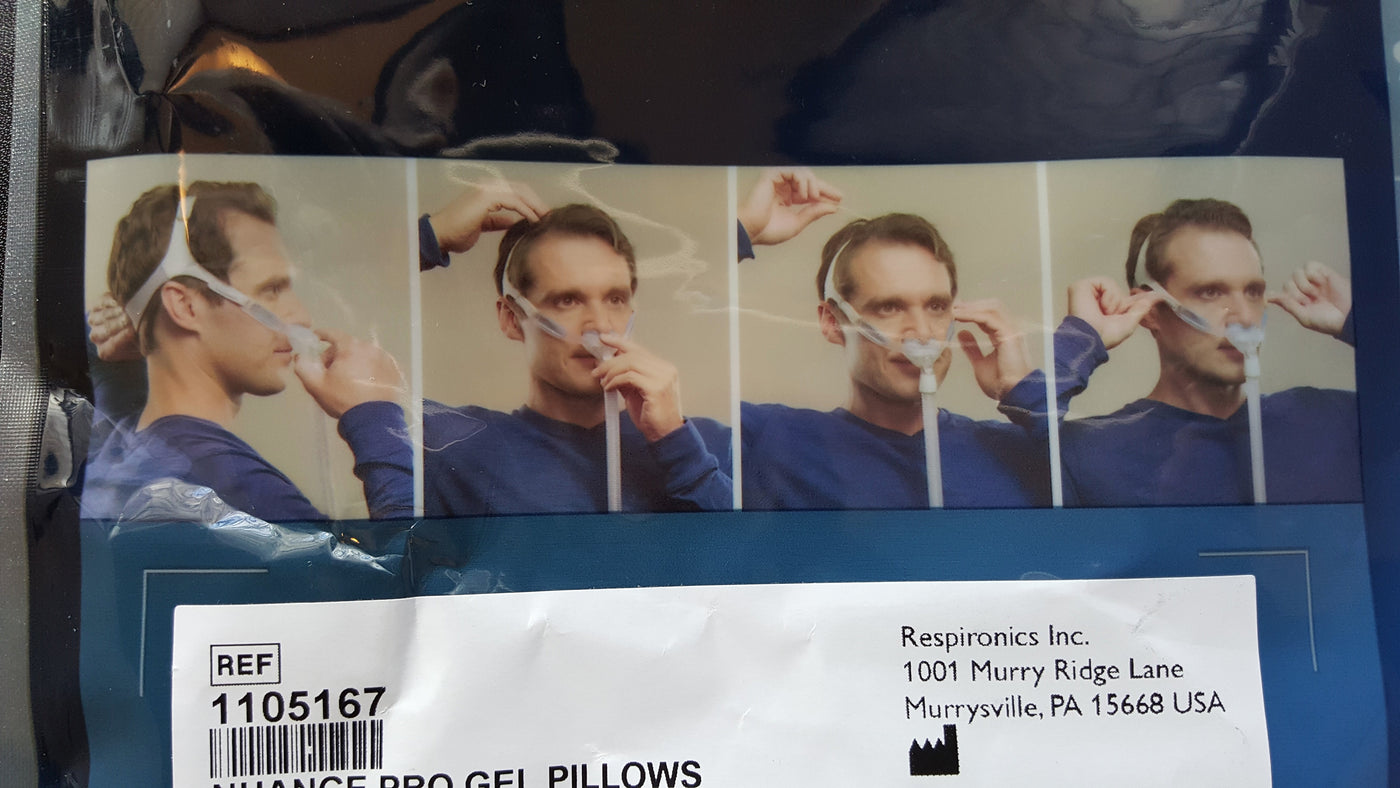 Philips Respironics Nuance Pro Gel frame CPAP mask Fit pack all pillow w Strap