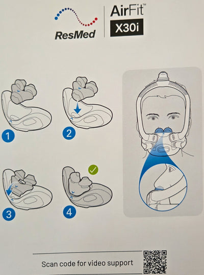 ResMed AirFit X30i Oral Nasal mask Starter Packs size Small, Std and Large CPAP