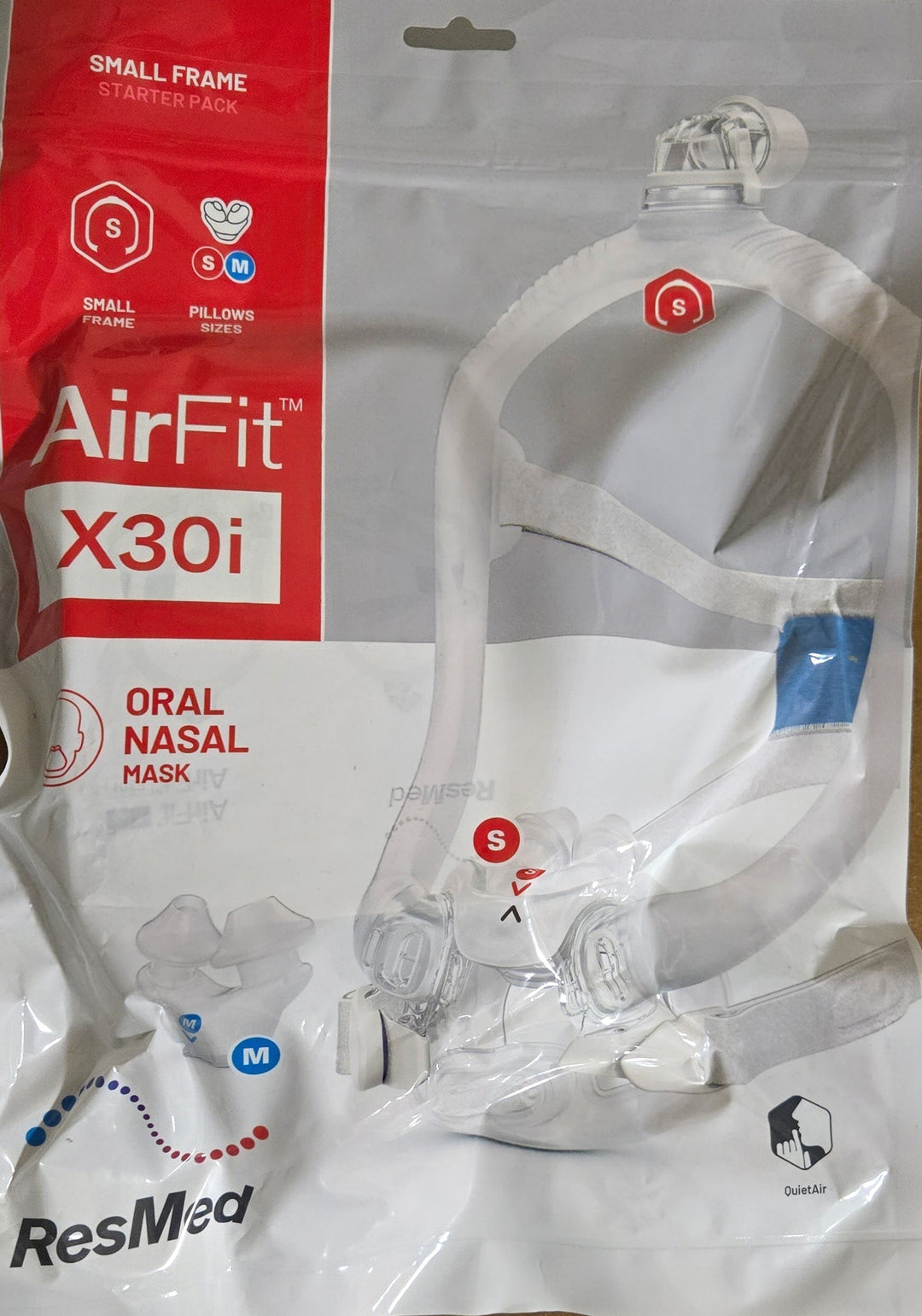ResMed AirFit X30i Oral Nasal mask Starter Packs size Small, Std