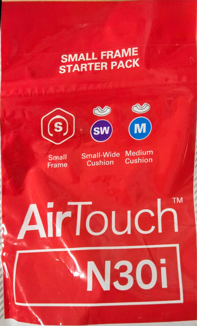 ResMed AirTouch N30i nasal mask Quiet Air vent starter pack in size Small / Std CPAP