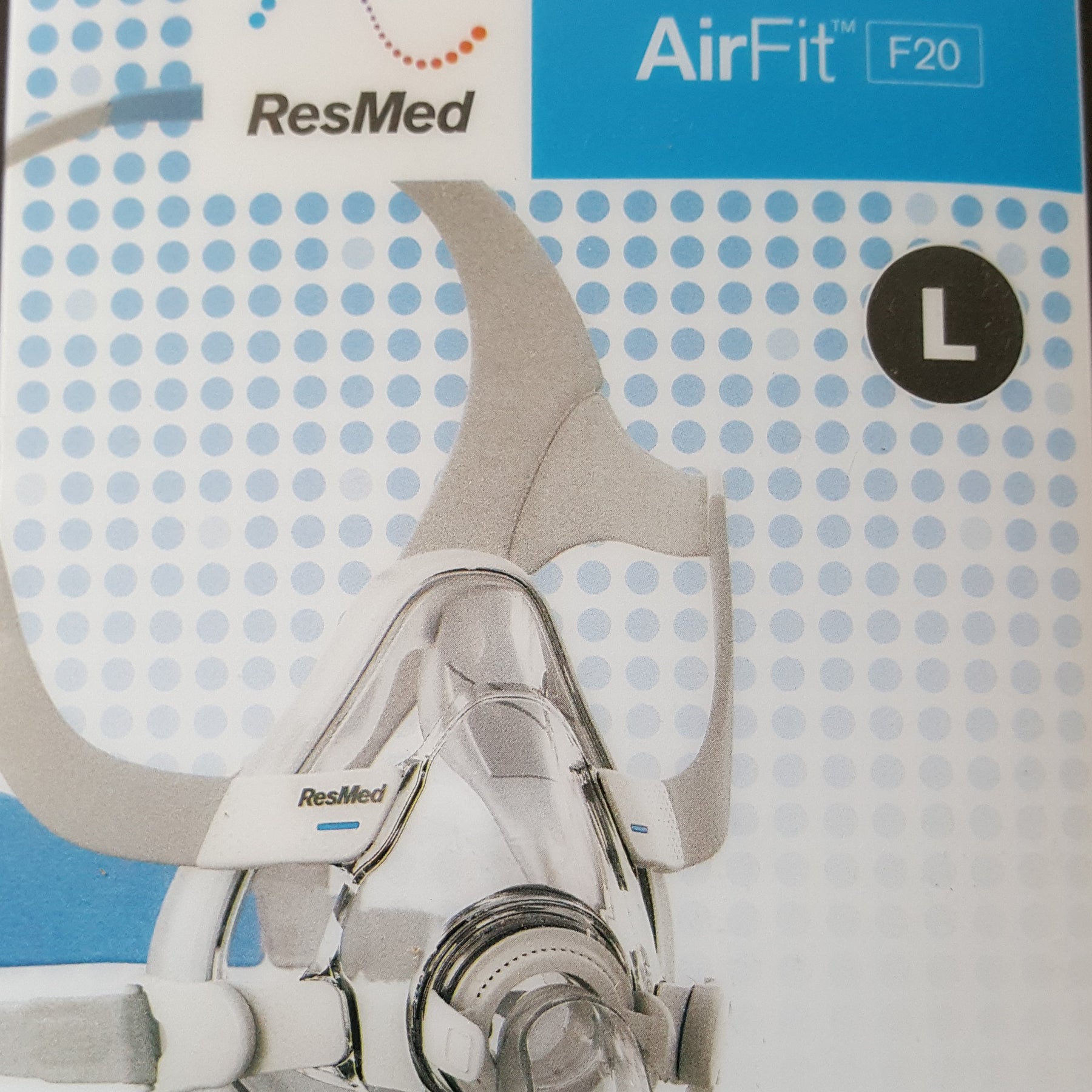 ResMed AirFit F20 Full Face CPAP mask w headgear all size him / her