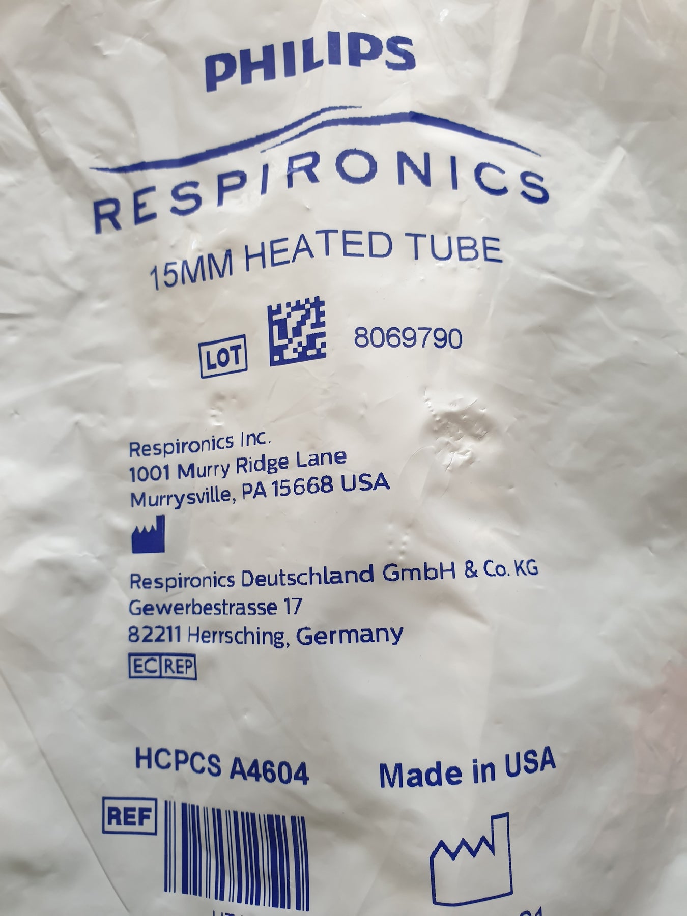 Heated Tube HT15 for Philips Respironics DreamStation CPAP Machines ...